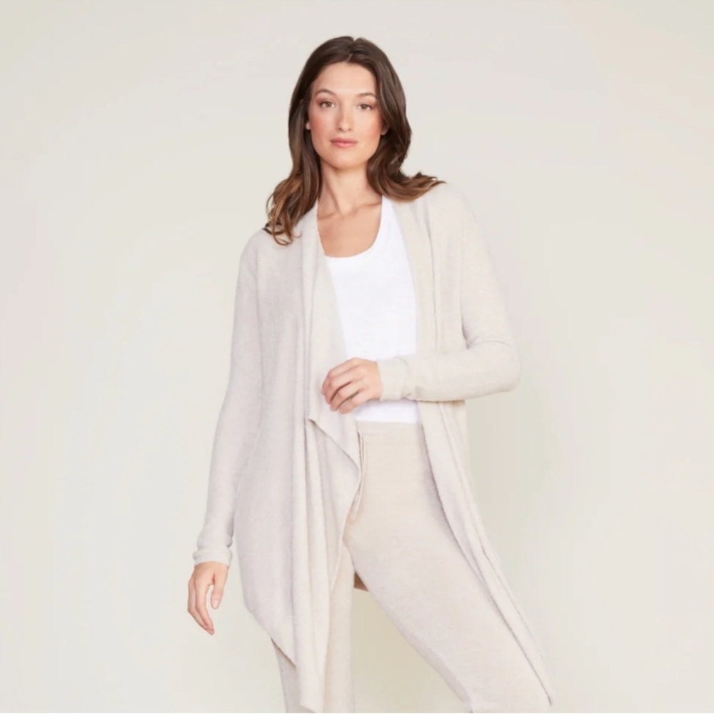 Barefoot Dreams Cozy Knit Robe Cream